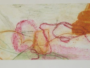 Meandering Pink with Orange by Linda Hunt